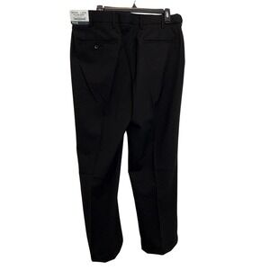Edwards Mens Black Poly Wool Woven Dress Pants Size 36x36 NWT